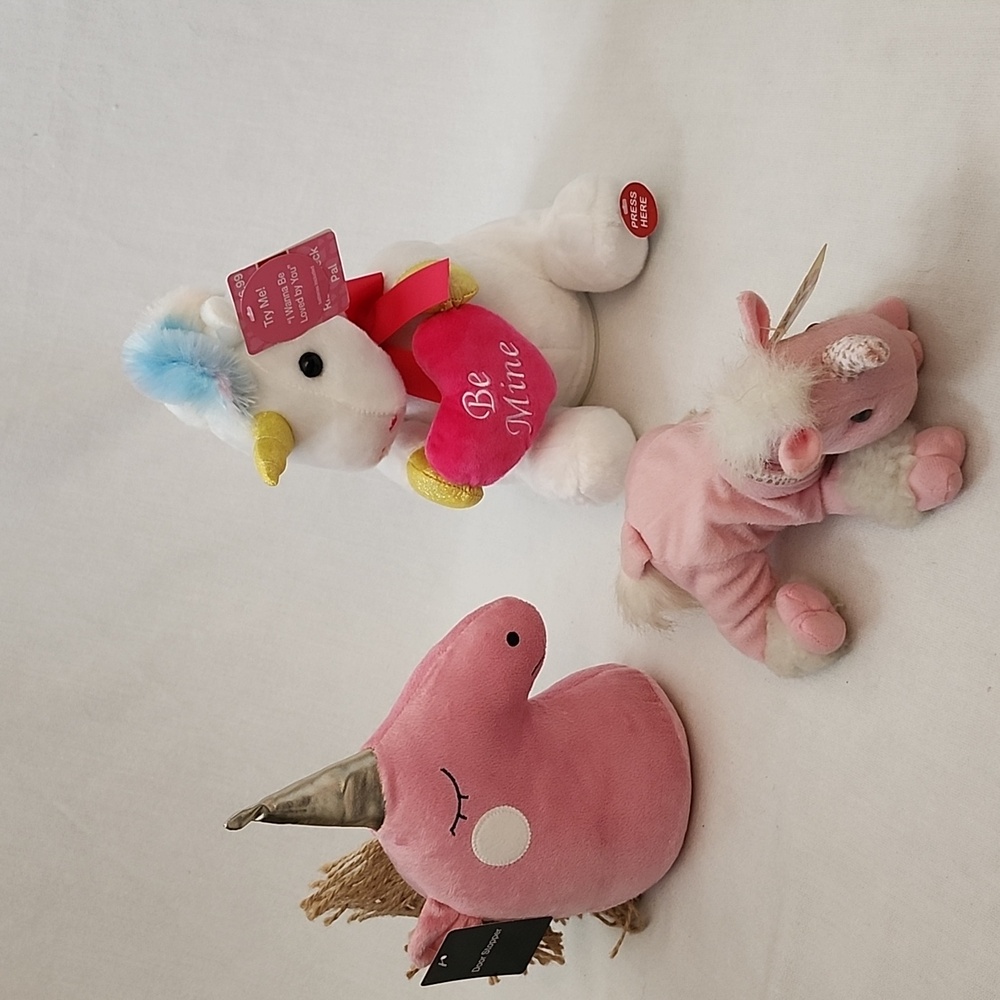 Set of Unicorn Plushies